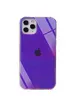 TPU + Glass чохол Gradient Rainbow з лого для Apple iPhone 11 Pro Max (6.5 ") Фіолетовий