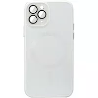 Чохол TPU+Glass Sapphire Midnight with MagSafe для Apple iPhone 11 Pro Max (6.5") Білий / White