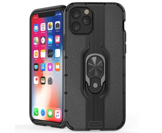 Ударопрочный чехол Transformer Alita под магнитный держатель для Apple iPhone 11 Pro Max (6.5") Черный