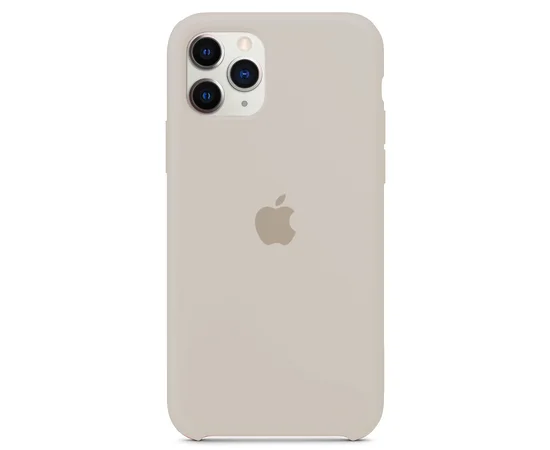 Чехол Silicone case (A) для Apple iPhone 11 Pro Max (6.5") Серый / Stone