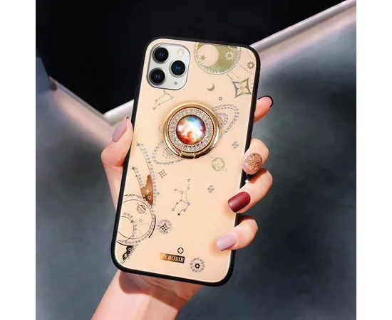 TPU+Glass чехол TYBOMB Cloud Atlas для Apple iPhone 11 Pro Max (6.5") Pink