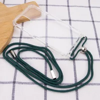 Чехол TPU Crossbody Transparent для Apple iPhone 11 Pro (5.8") Зеленый / Forest green