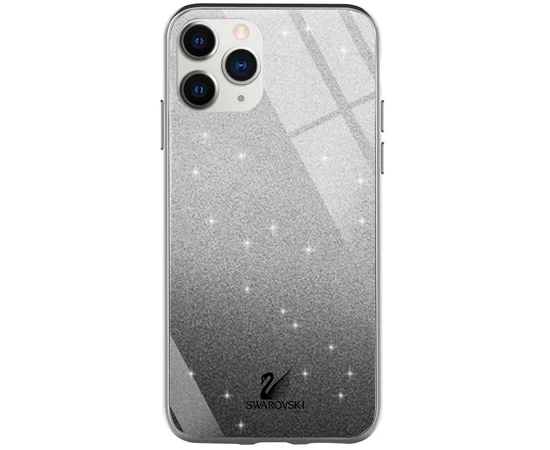 TPU+Glass чехол Swarovski для Apple iPhone 11 Pro (5.8") Черный