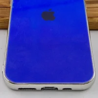 TPU+Glass чехол Gradient Rainbow с лого для Apple iPhone 11 Pro (5.8") Синий