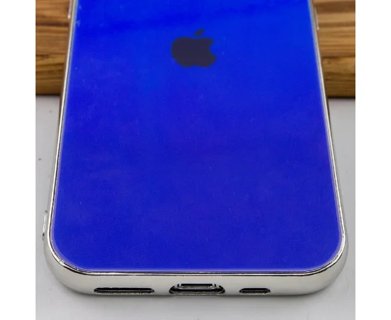TPU+Glass чехол Gradient Rainbow с лого для Apple iPhone 11 Pro (5.8") Синий