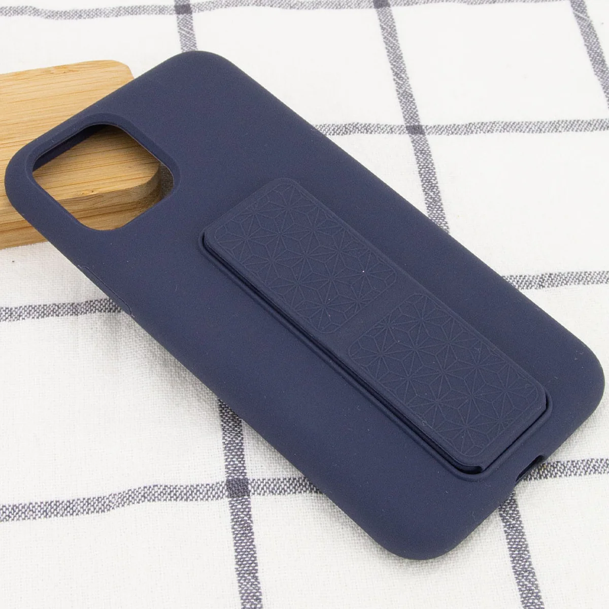 Чохол Silicone Case Hand Holder для Apple iPhone 11 Pro (5.8 ") Темно-синій / Midnight blue