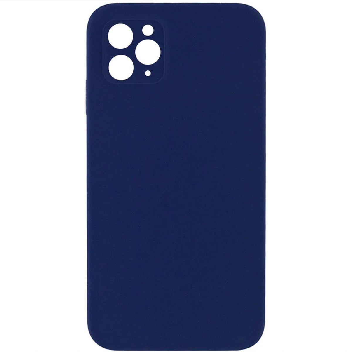 Чехол Silicone Case Lakshmi Square Full Camera для Apple iPhone 11 Pro (5.8") Темно-синий / Midnight blue