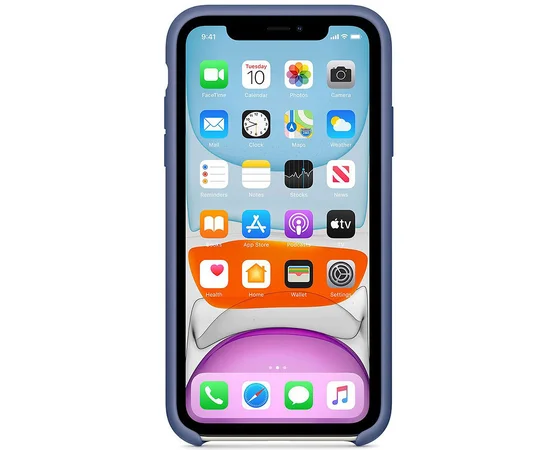 Чехол Silicone case (AAA) для Apple iPhone 11 Pro (5.8") Синий / Linen Blue