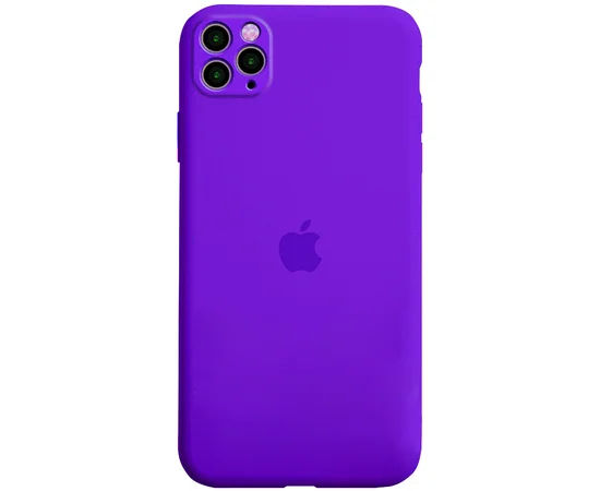 Чехол Silicone Case Full Camera Protective (АА) для Apple iPhone 11 Pro (5.8") Фиолетовый / Purple