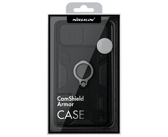 TPU+PC чехол Nillkin CamShield Armor (шторка на камеру) для Apple iPhone 11 Pro (5.8") Черный