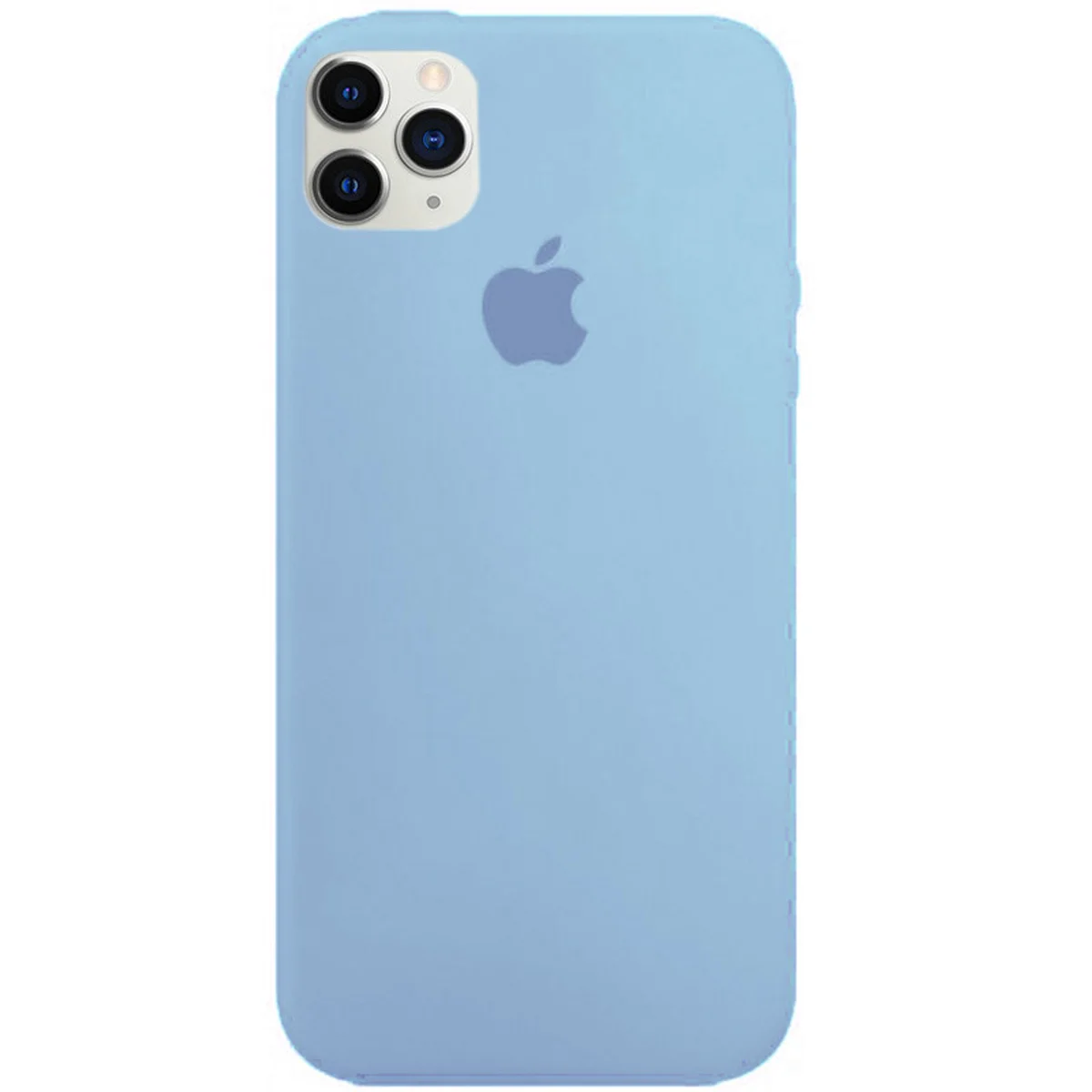 Чехол Silicone case (A) (с закрытым низом) для Apple iPhone 11 Pro (5.8") Голубой / Lilac Blue