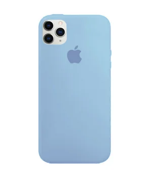 Чохол Silicone case (A) (з закритим низом) для Apple iPhone 11 Pro (5.8 ") Блакитний / Lilac Blue