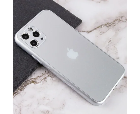 TPU+Glass чехол Matte Candy Full camera для Apple iPhone 11 Pro (5.8") Белый