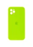 Чехол Silicone Case Square Full Camera Protective (AA) для Apple iPhone 11 Pro (5.8") Салатовый / Neon green