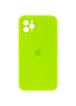Чехол Silicone Case Square Full Camera Protective (AA) для Apple iPhone 11 Pro (5.8") Салатовый / Neon green