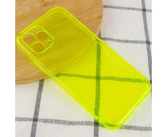 Матовый полупрозрачный TPU чехол с защитой камеры для Apple iPhone 11 Pro (5.8") Зеленый / Light Green