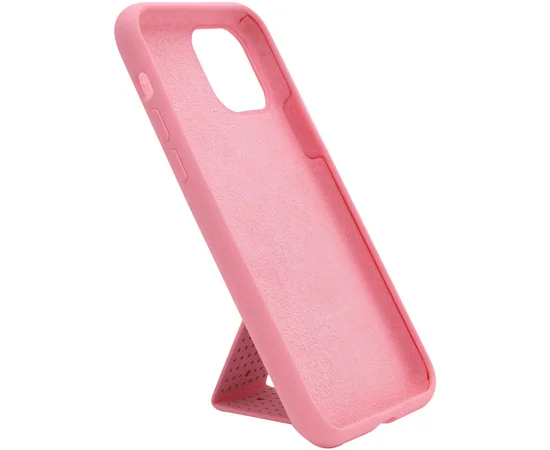 Чехол Silicone Case Hand Holder для Apple iPhone 11 Pro (5.8") Розовый / Pink