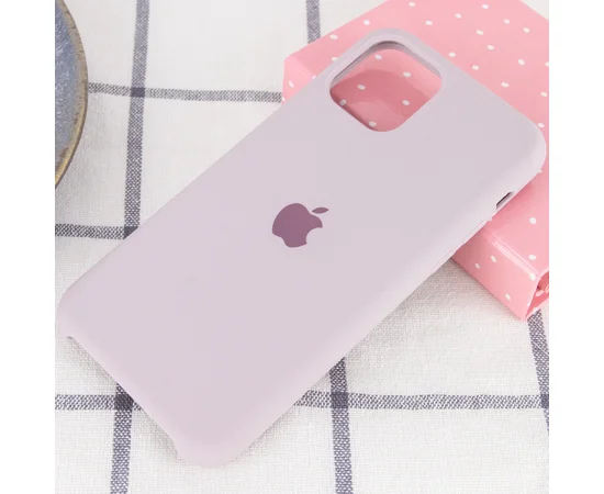 Чехол Silicone case (A) для Apple iPhone 11 Pro (5.8") Серый / Lavender