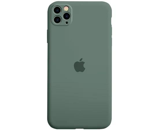 Чехол Silicone Case Full Protective для Apple iPhone 11 Pro (5.8") Зеленый / Pine green