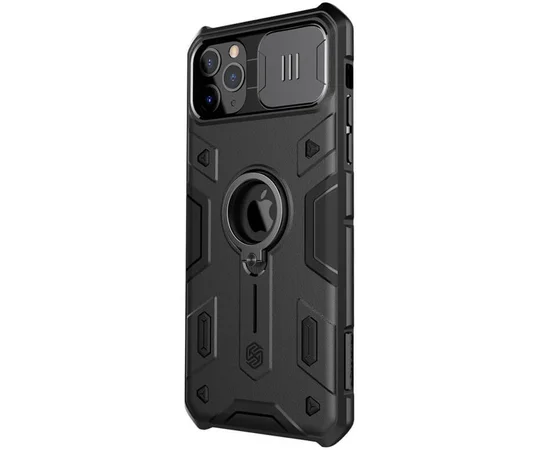 TPU+PC чехол Nillkin CamShield Armor (шторка на камеру) для Apple iPhone 11 Pro (5.8") Черный