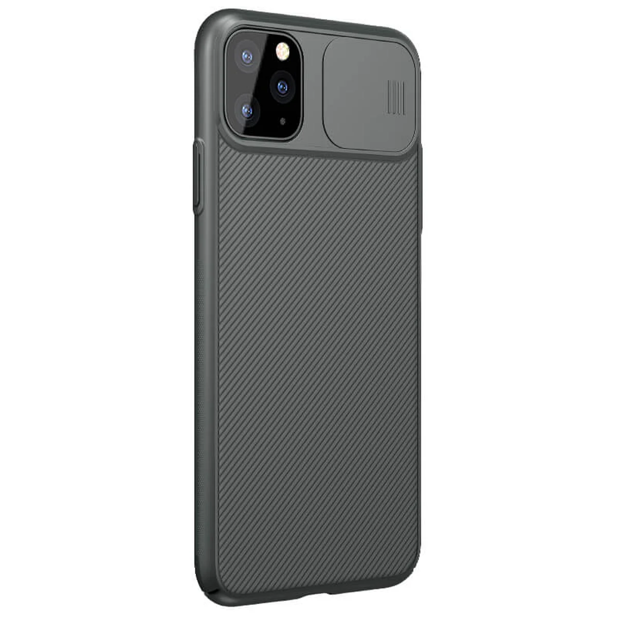 Карбоновая накладка Nillkin Camshield (шторка на камеру) для Apple iPhone 11 Pro (5.8") Зеленый / Dark Green