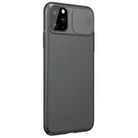 Карбоновая накладка Nillkin Camshield (шторка на камеру) для Apple iPhone 11 Pro (5.8") Зеленый / Dark Green