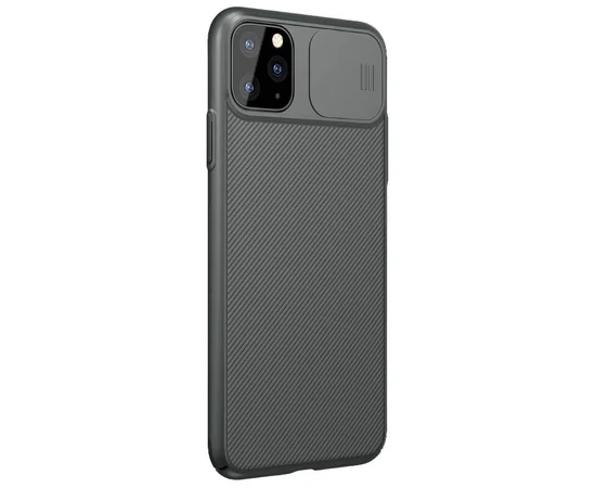 Карбоновая накладка Nillkin Camshield (шторка на камеру) для Apple iPhone 11 Pro (5.8") Зеленый / Dark Green