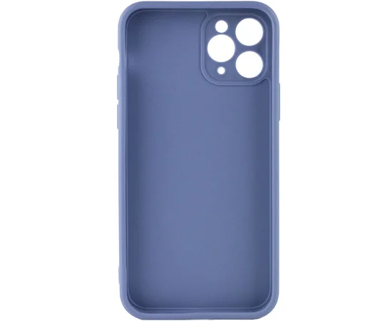 Силиконовый чехол Candy Full Camera для Apple iPhone 11 Pro (5.8") Голубой / Mist blue
