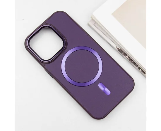 Кожаный чехол SnapCase with MagSafe для Apple iPhone 11 Pro (5.8") Dark Purple
