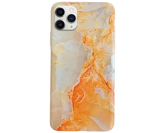 TPU чехол Мрамор для Apple iPhone 11 Pro (5.8") Оранжевый