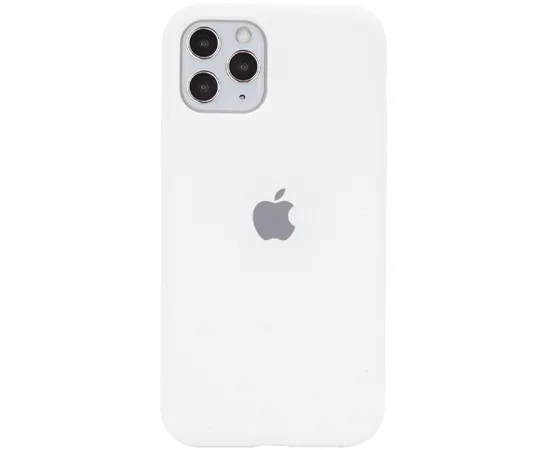 Чехол Silicone case (A) (с закрытым низом) для Apple iPhone 11 Pro (5.8") Белый / White
