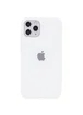 Чехол Silicone case (A) (с закрытым низом) для Apple iPhone 11 Pro (5.8") Белый / White