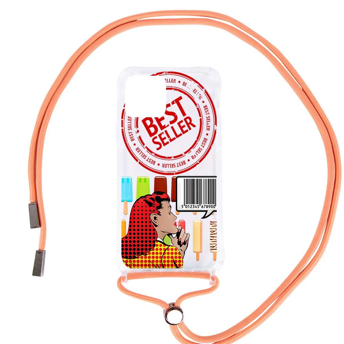 Чохол TPU Crossbody Street Style для Apple iPhone 11 Pro (5.8 ") Ice cream / Персиковий