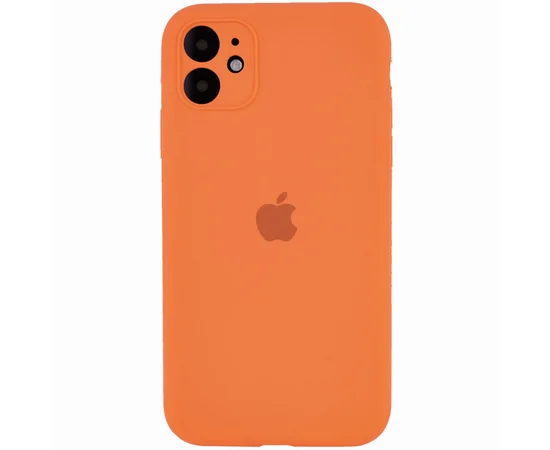 Чехол Silicone Case Full Camera Protective (АА) для Apple iPhone 11 Pro (5.8") Оранжевый / Papaya