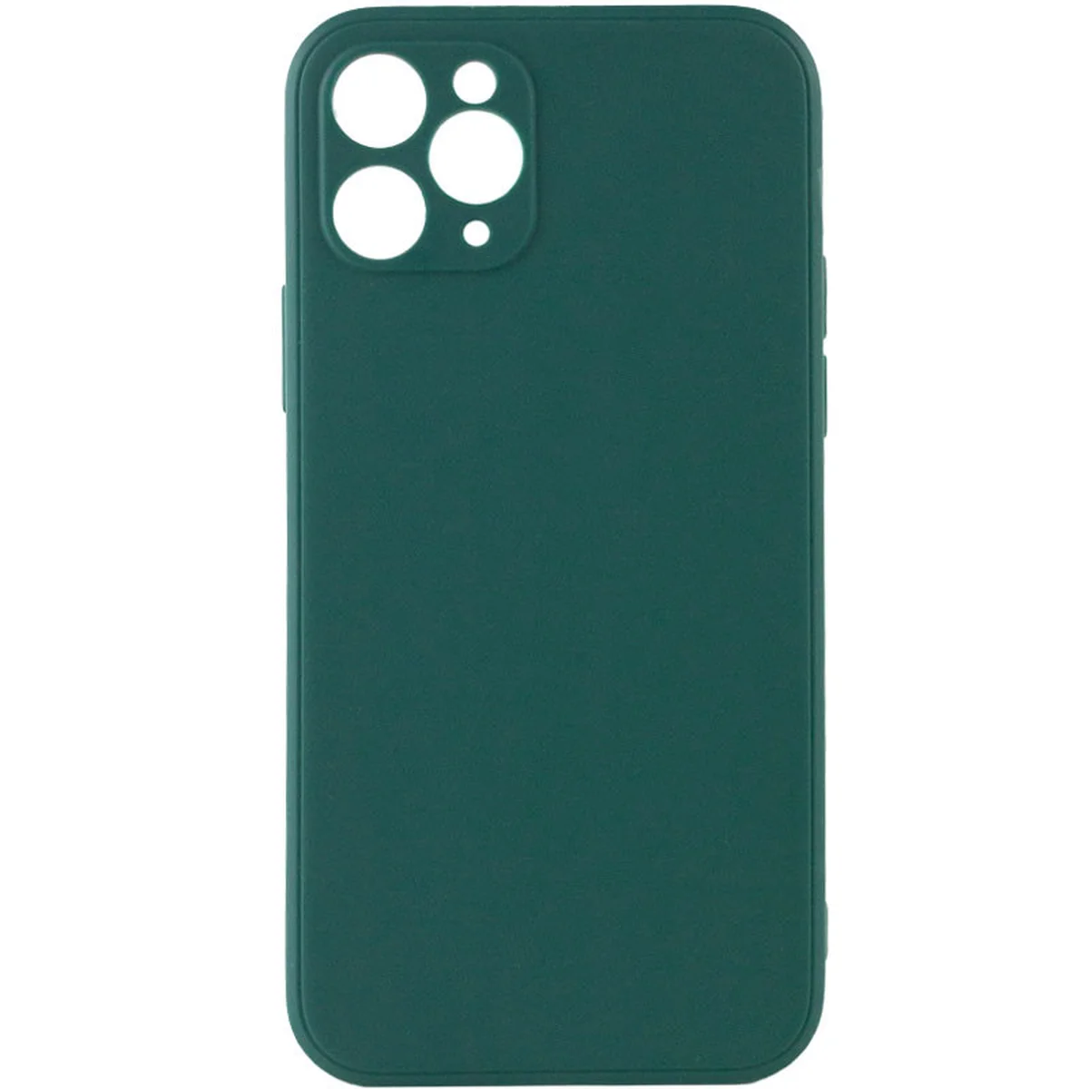 Силиконовый чехол Candy Full Camera для Apple iPhone 11 Pro (5.8") Зеленый / Forest green