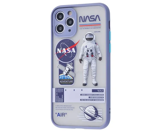 TPU+PC чехол Picture Color Buttons для Apple iPhone 11 Pro (5.8") Lavender Grey / Nasa