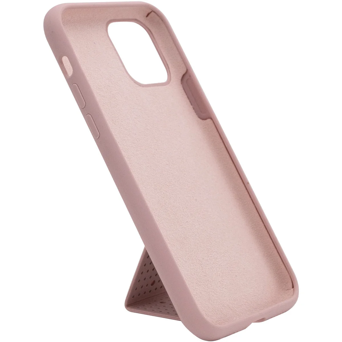 Чехол Silicone Case Hand Holder для Apple iPhone 11 Pro (5.8") Розовый / Pink Sand