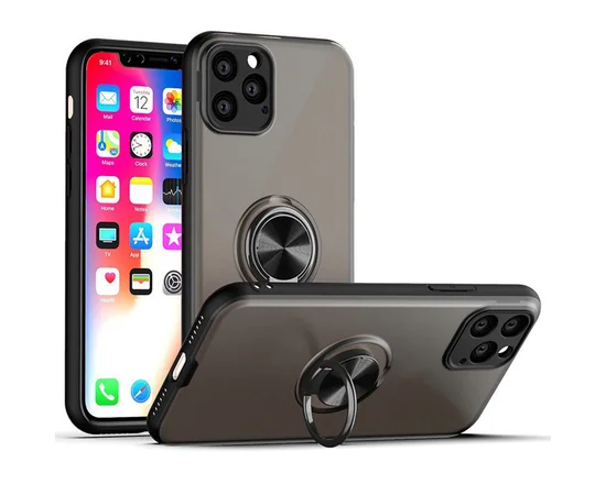 TPU-PC чехол Deen Shadow Ring series для Apple iPhone 11 Pro (5.8") Черный