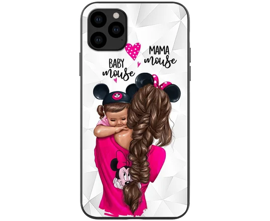 TPU+PC чехол Prisma Ladies для Apple iPhone 11 Pro (5.8") Mama mouse