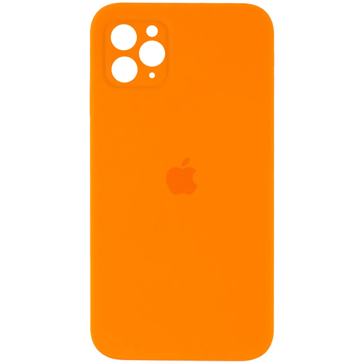 Чохол Silicone Case Square Full Camera Protective (AA) для Apple iPhone 11 Pro (5.8 ") Помаранчевий / Bright Orange