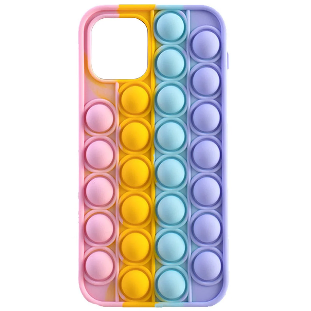 Силіконовий 3D чохол-антистрес Pop it Bubble для Apple iPhone 11 Pro (5.8 ") Pink / Light Dasheen