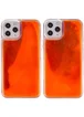 Неоновый чехол Neon Sand glow in the dark для Apple iPhone 11 Pro (5.8") Фиолетовый / Оранжевый