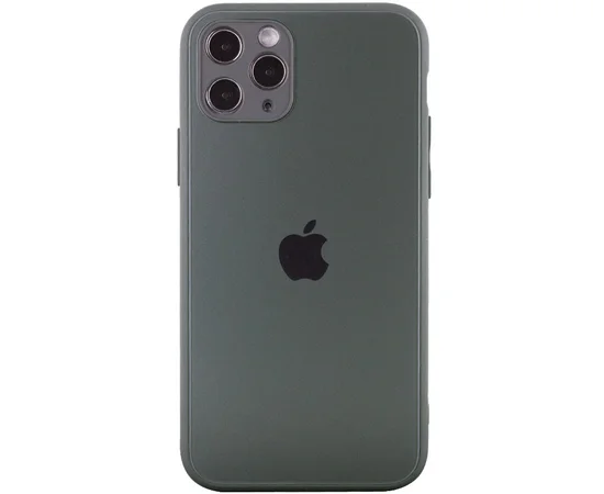 TPU+Glass чехол Matte Candy Full camera для Apple iPhone 11 Pro (5.8") Зеленый