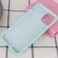 Чехол Silicone case (A) (с закрытым низом) для Apple iPhone 11 Pro (5.8") Бирюзовый / Turquoise