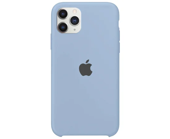 Чехол Silicone case (A) для Apple iPhone 11 Pro (5.8") Голубой / Mist blue