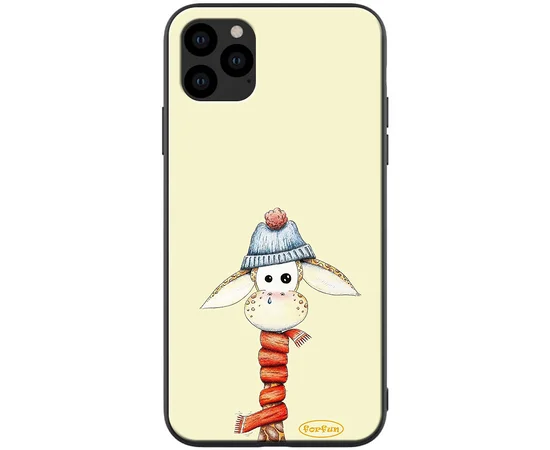 TPU+PC чехол ForFun для Apple iPhone 11 Pro (5.8") Жираф в шапке