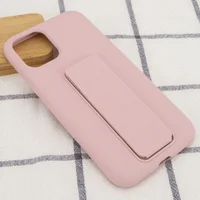 Чехол Silicone Case Hand Holder для Apple iPhone 11 Pro (5.8") Розовый / Pink Sand