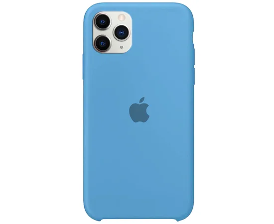 Чехол Silicone case (A) для Apple iPhone 11 Pro (5.8") Голубой / Sky Blue