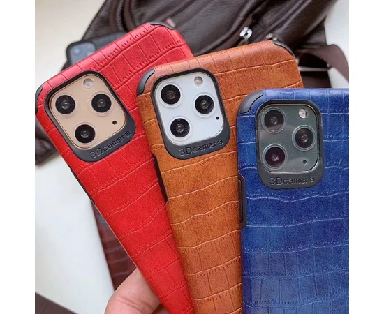 Кожаная накладка Epic Vivi Crocodile series для Apple iPhone 11 Pro (5.8") Синий