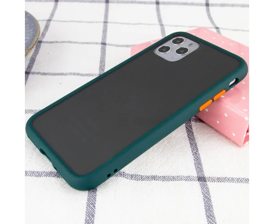 TPU чехол LikGus Maxshield для Apple iPhone 11 Pro (5.8") Сине-Зеленый / Marine Blue